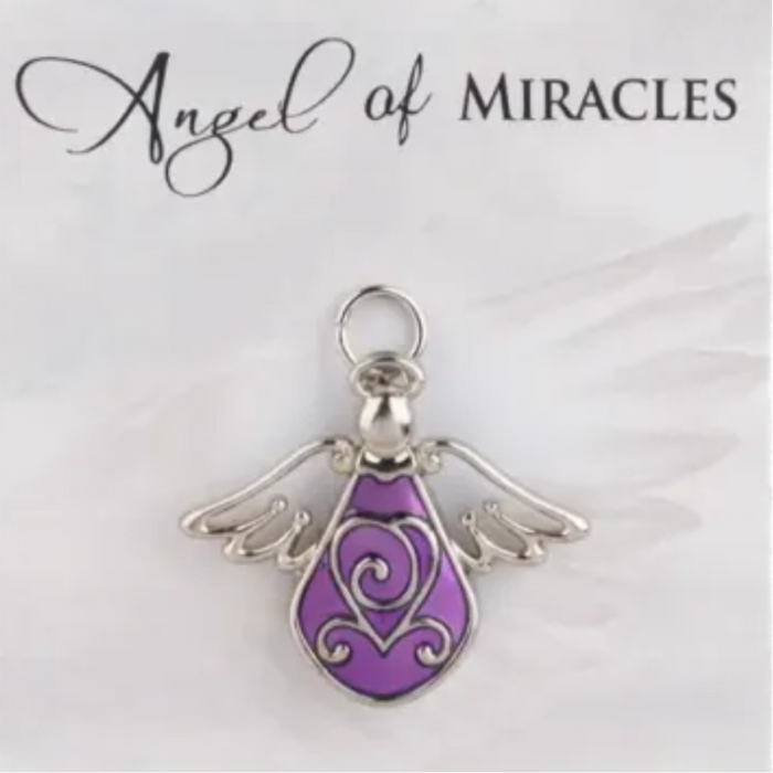 Ganz Angel of Miracles Pin featuring an inspirational angel design symbolizing hope and blessings