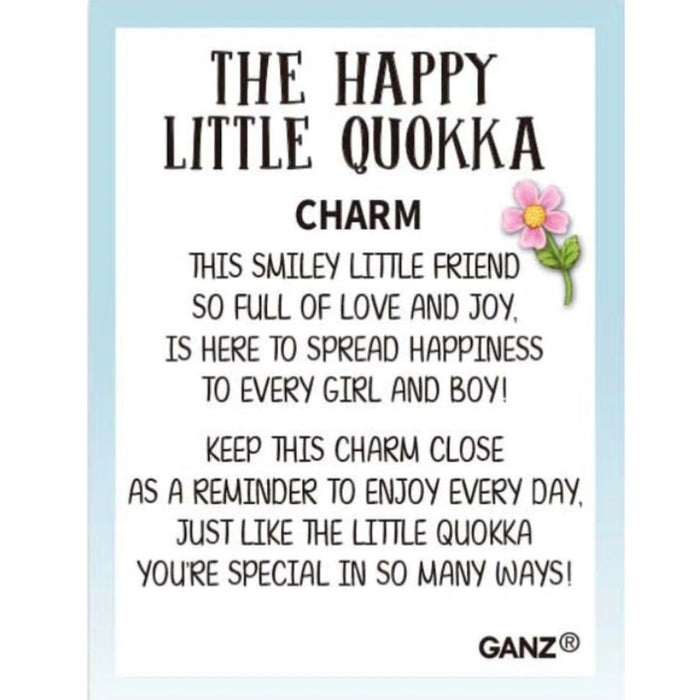This Ganz The Happy Little Quokka Charms in a Basket 24-Piece Set brings cheerful Australian-inspired charm to gifts, crafts, and everyday accessories.