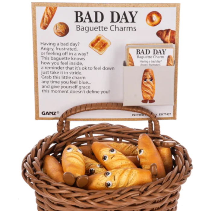 Add a little humor to your day with the Bad Day Baguette Charm.