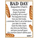 Add a little humor to your day with the Bad Day Baguette Charm.