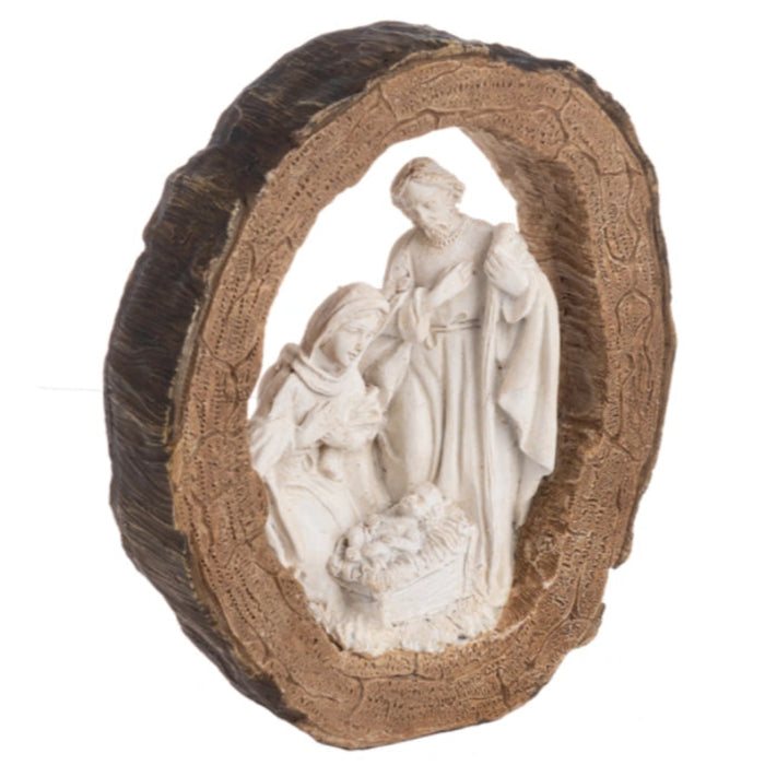 This Ganz Log Nativity Figurine brings a beautiful and meaningful touch to your Christmas décor. 