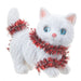 This Ganz Meowy Christmas White Kitten Figurine adds a cute and festive touch to your holiday décor. 