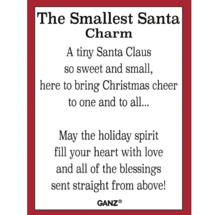 This Ganz The Smallest Santa charming accents bring festive cheer to crafts, ornaments, gifts, and seasonal decorations. 
