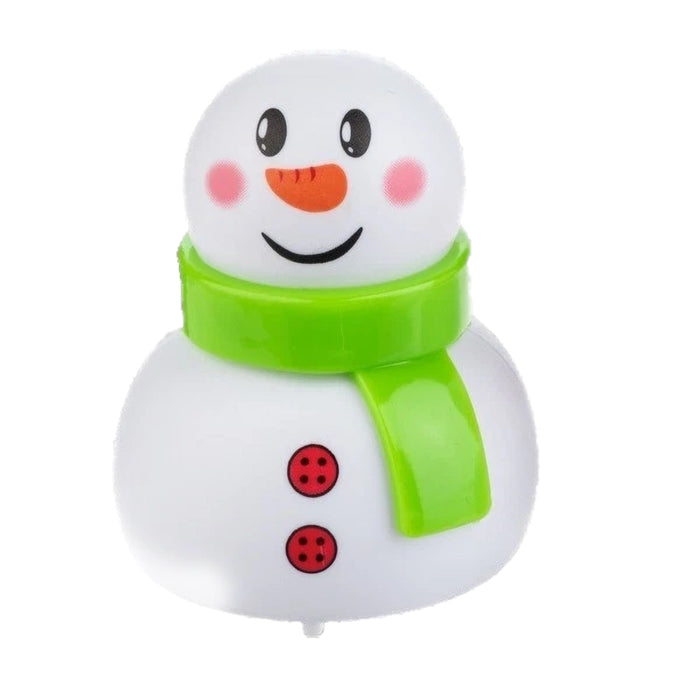 green scarf snowman