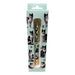 Black and White Cat-themed gift boxed ballpoint pen with gold accents and dog illustrations.