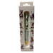 Gray Brindle Pit Bull-themed gift boxed ballpoint pen with gold accents and dog illustrations.