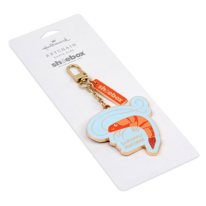 Hallmark : Shrimply Awesome Shrimp Charm Keychain