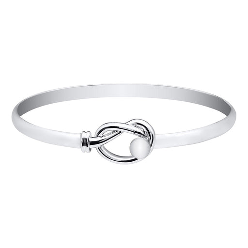 White band with a silver knot design on a white background