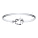 White band with a silver knot design on a white background