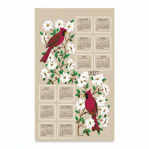 Calendar Towel, Dogwood & Cardinals - 2027