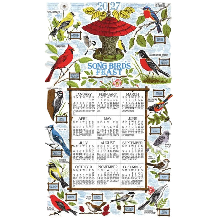 Calendar Towel, Songbird's Feast - 2027