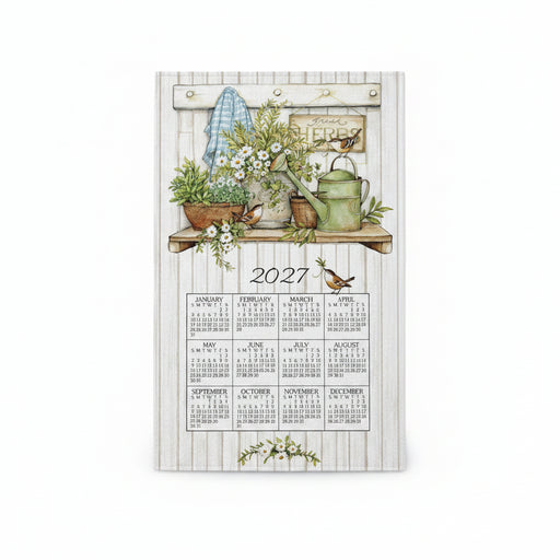 Calendar Towel, Fresh Herbs - 2027