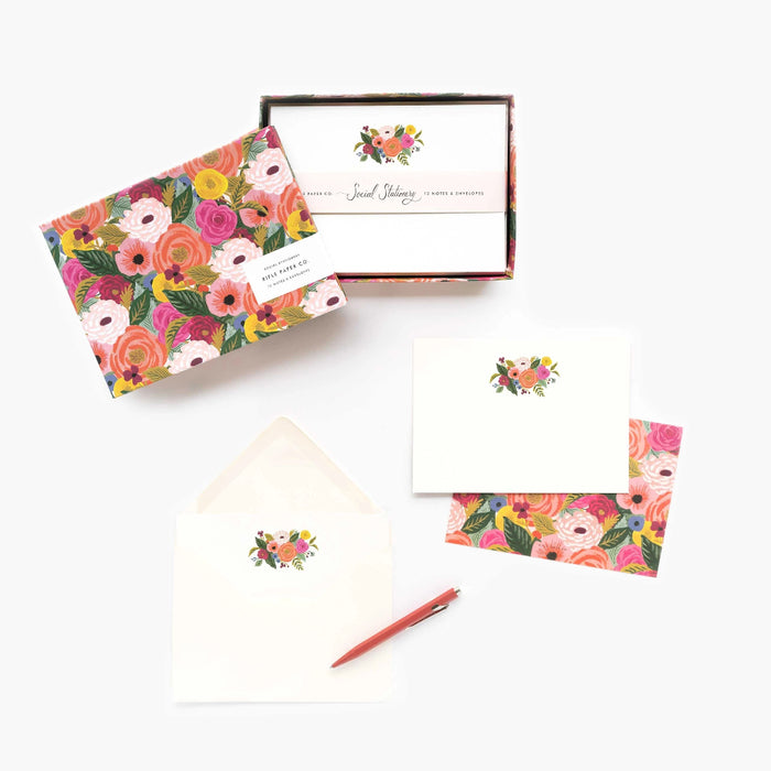 A stylish collection of coordinating stationery essentials, perfect for thoughtful notes, invitations, and everyday correspondence.