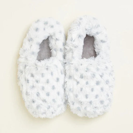 Snowy Heatable Slippers featuring a cozy winter-inspired design for warm and comfortable feet