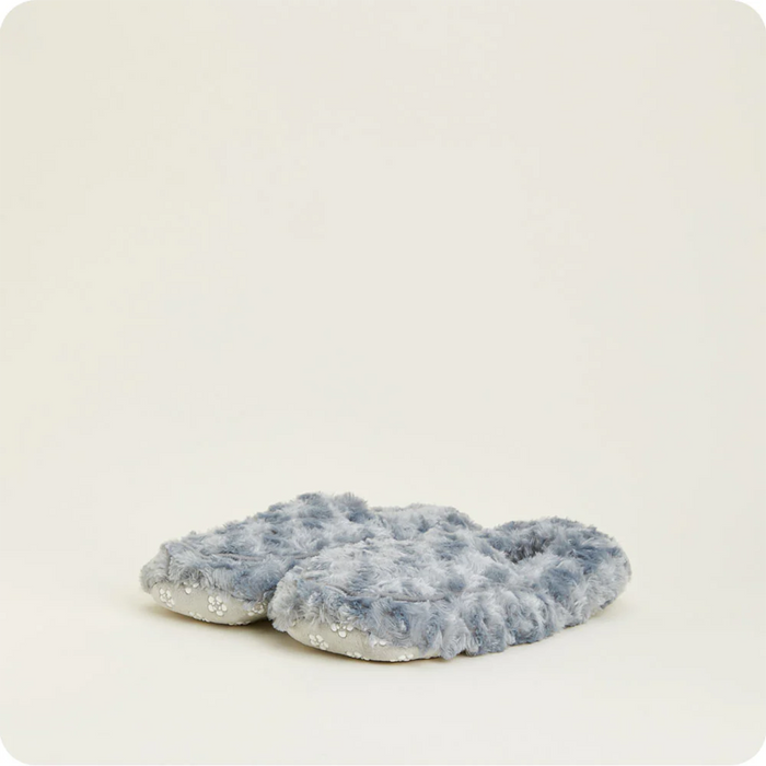Warmies® : Curly Purple Warmies Slippers Heat Therapy in Gray
