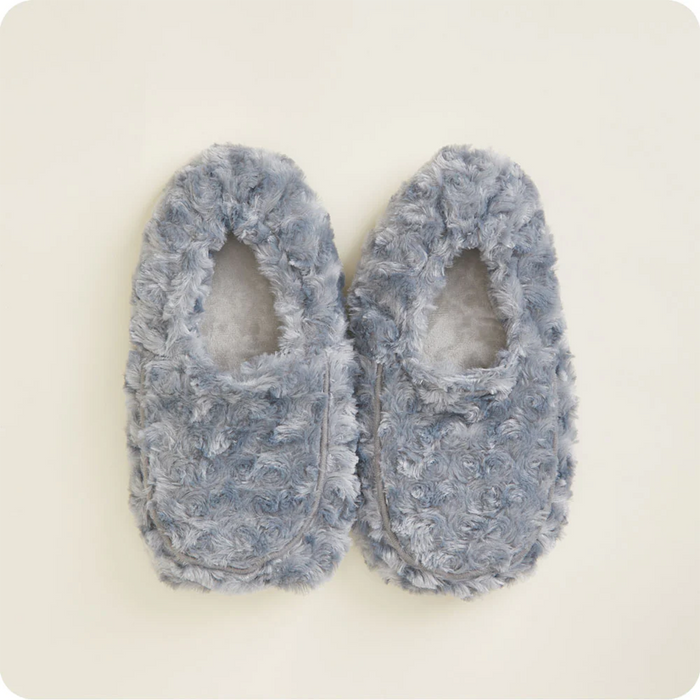 Warmies® : Curly Purple Warmies Slippers Heat Therapy in Gray