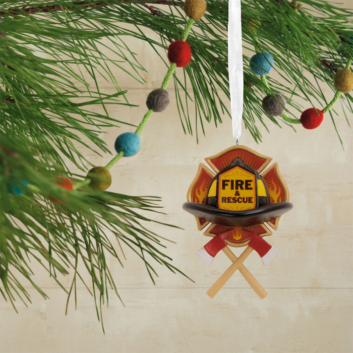 Hallmark : Fire and Rescue Emblem Hallmark Ornament