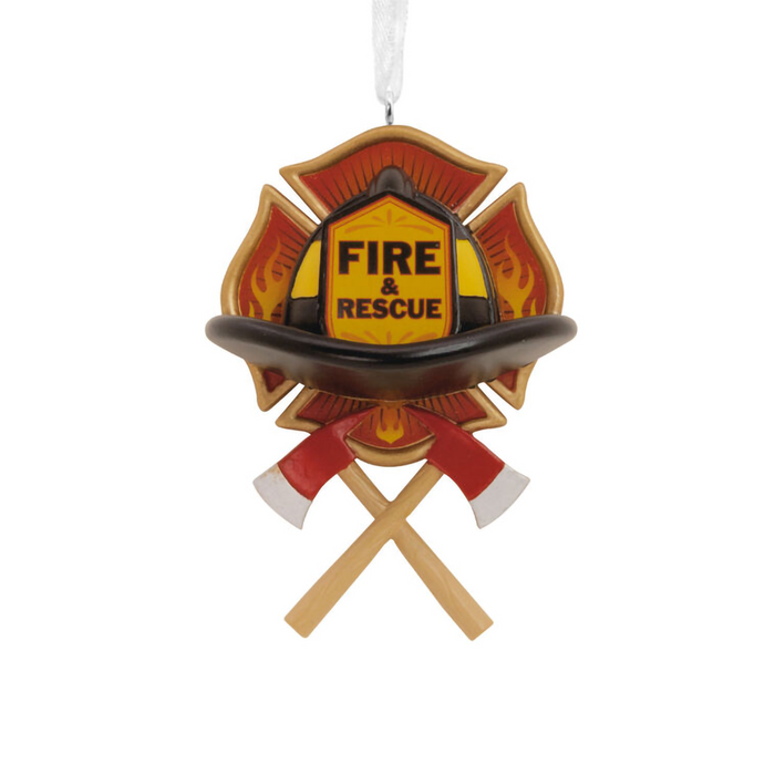 Hallmark : Fire and Rescue Emblem Hallmark Ornament