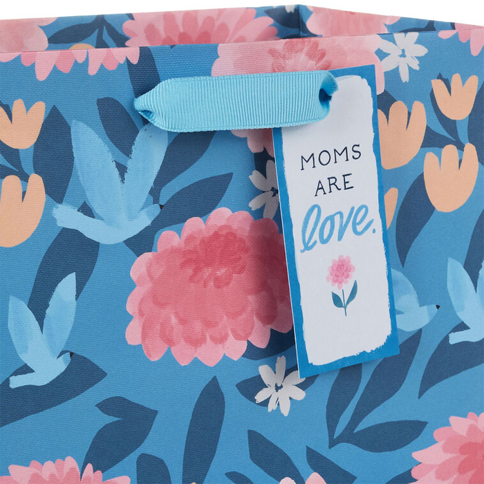 Hallmark : 9.6" Flower Meadow on Blue Medium Mother's Day Gift Bag
