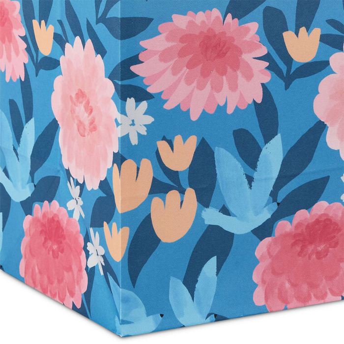 Hallmark : 9.6" Flower Meadow on Blue Medium Mother's Day Gift Bag