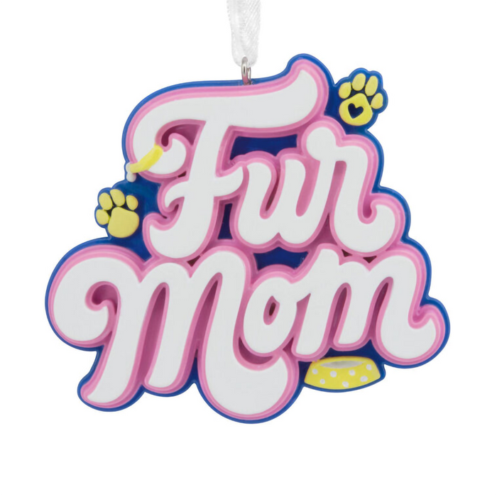 Hallmark : Fur Mom Word Art Hallmark Ornament