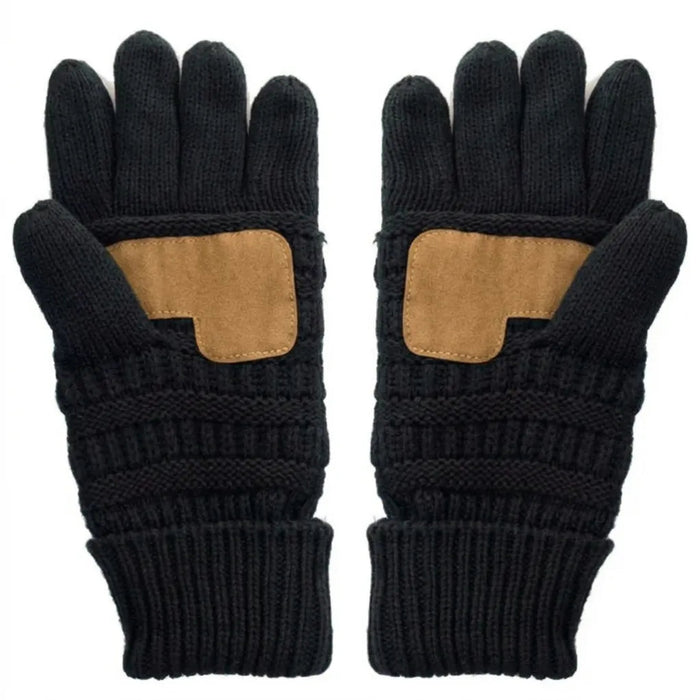 Cheveux Corp fleece lined gloves featuring a classic winter design for warmth and comfort during cold-weather outings.