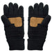 Cheveux Corp fleece lined gloves featuring a classic winter design for warmth and comfort during cold-weather outings.