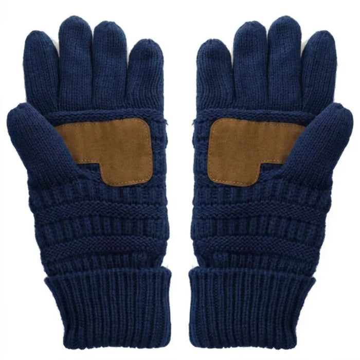 Cheveux Corp fleece lined gloves featuring a classic winter design for warmth and comfort during cold-weather outings.