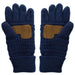 Cheveux Corp fleece lined gloves featuring a classic winter design for warmth and comfort during cold-weather outings.