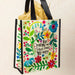 Tote bag featuring a floral design, emphasizing a theme of nature and beauty beyond just flowers.