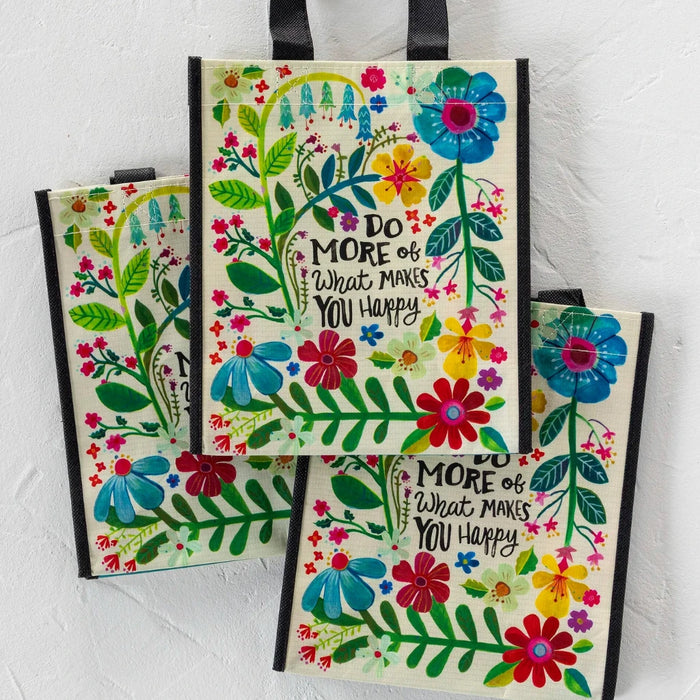 Elegant tote bag with a floral design, highlighting the essence of nature beyond mere flowers.