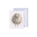  A greeting card featuring a cute sheep illustration on the front, perfect for sending warm wishes.