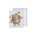  A card featuring an owl wearing glasses, showcasing a whimsical and scholarly design.