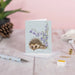 A vibrant floral card displaying a daisy and a bee, highlighting nature's beauty in a charming design.