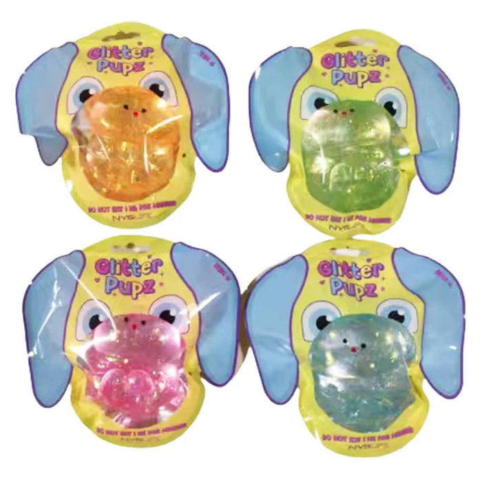 This Marsalle Glitter Pupz Sensory Toy is a fun and sparkly companion designed for satisfying sensory play.