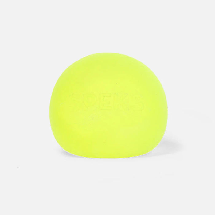 Soft and squishy stress ball with a gel center. It's a satisfying stress tool that always bounces back into shape.