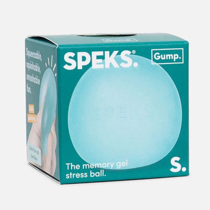Soft and squishy stress ball with a gel center. It's a satisfying stress tool that always bounces back into shape.