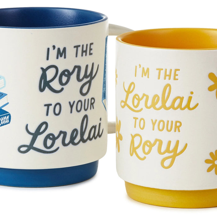 Hallmark : Gilmore Girls Stacking Mug Set - Lorelai and Rory