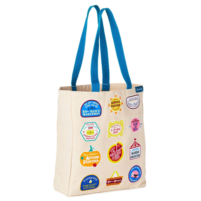 Hallmark : Gilmore Girls Canvas Tote Bag - Stars Hollow Town Festivals