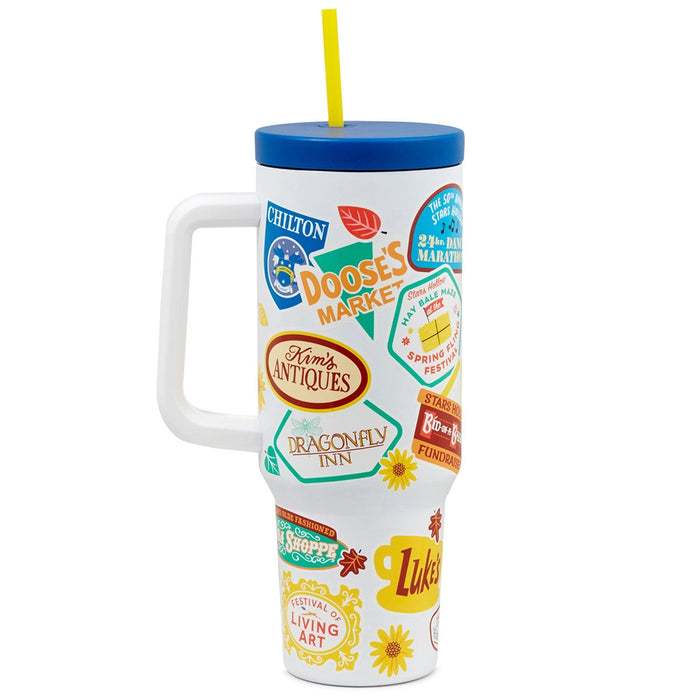 Hallmark : Gilmore Girls Insulated Travel Cup - Stars Hollow Town Festivals