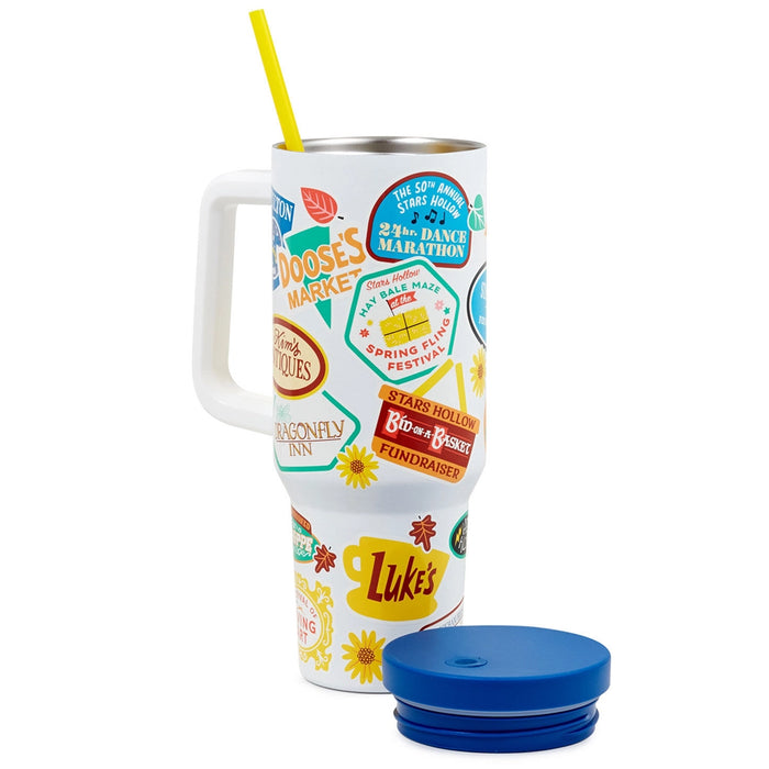 Hallmark : Gilmore Girls Insulated Travel Cup - Stars Hollow Town Festivals