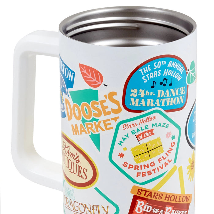 Hallmark : Gilmore Girls Insulated Travel Cup - Stars Hollow Town Festivals