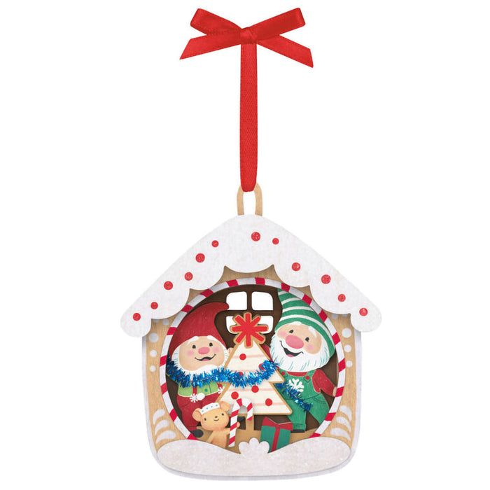 Hallmark : 2025 Keepsake 5th Anniversary Gnome for Christmas Papercraft Ornament (455)