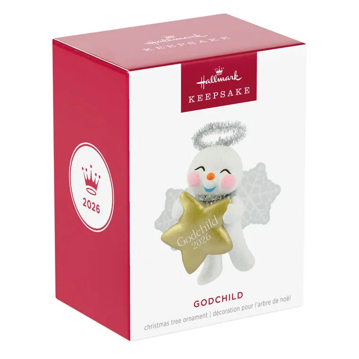 Hallmark : 2026 Keepsake Godchild Snow Angel 2026 Ornament (130)