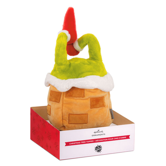 Hallmark : Dr. Seuss's How the Grinch Stole Christmas!™ Plush Fabric Hallmark Tree Topper, 13.75"