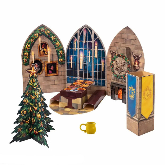 Elf on the Shelf Harry Potter Hogwarts Great Hall Pop-Ups Prop Set featuring themed props for creating magical Scout Elf holiday displays.