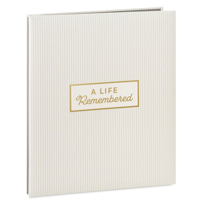 Hallmark : A Life Remembered Taupe Striped Refillable Photo Album - Shop in-store at Annie's Hallmark locations, or explore our full selection online.