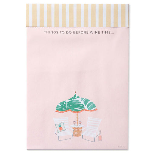 Hallmark : Beach Umbrella and Chairs Perforated Pink Memo Pad - Shop in-store at Annie's Hallmark locations, or explore our full selection online.