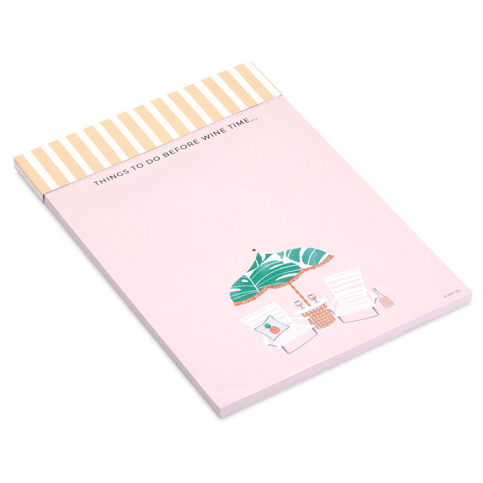 Hallmark : Beach Umbrella and Chairs Perforated Pink Memo Pad - Shop in-store at Annie's Hallmark locations, or explore our full selection online.
