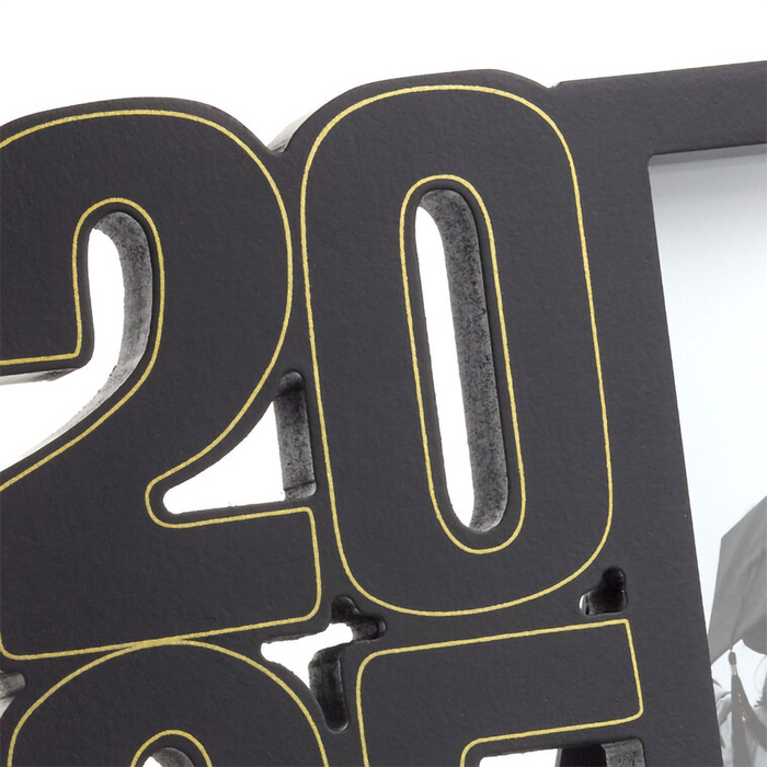 Close up of top of stacked 2025